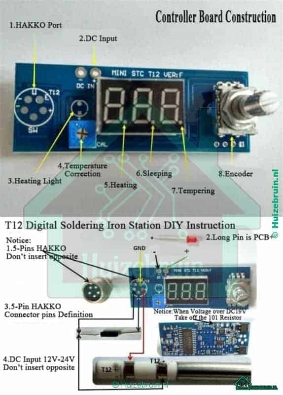 Hakko T12 soldeerbout nederlandse menu info 2 Hakko T12 soldeerbout nederlandse menu info 2