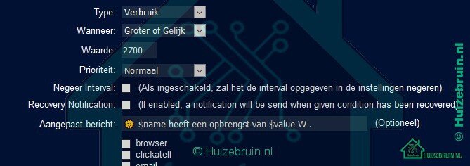 Notificaties via domoticz versturen 10 Notificaties via domoticz versturen 10