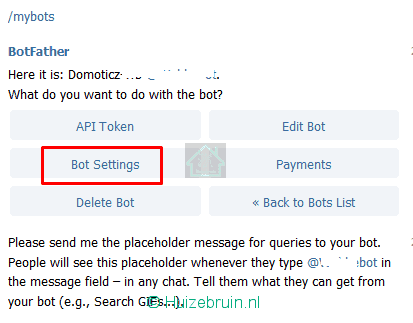 Telegram notificatie Domoticz 1 Telegram notificatie Domoticz 1