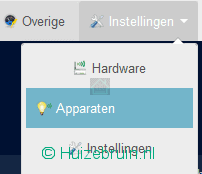 P1 en domoticz Nederlandse slimme meter. 5 domoticz menu