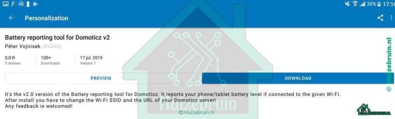 How To: Android accu percentage in Domoticz 16 How To: Android accu percentage in Domoticz 15