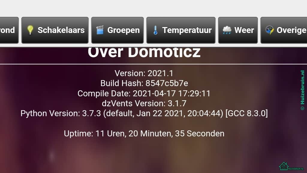 Domoticz stable update v2021.1(18-04-2021) 1