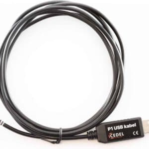 Slimme meter kabel p1 RJ11 naar USB 2.0 A Male kabel – 1.5 meter – Zwart