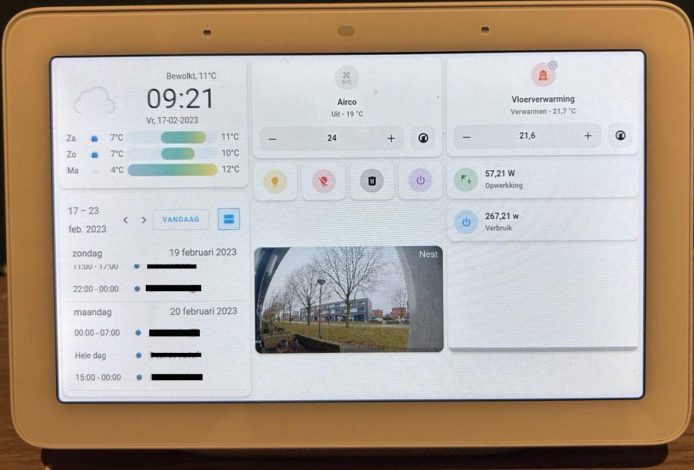 Home Assistant Dashboard casten naar de Google Nest Hub