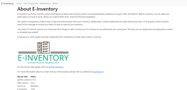 E-Inventory: het thuis inventarissysteem 4 E-Inventory: het thuis inventarissysteem 4